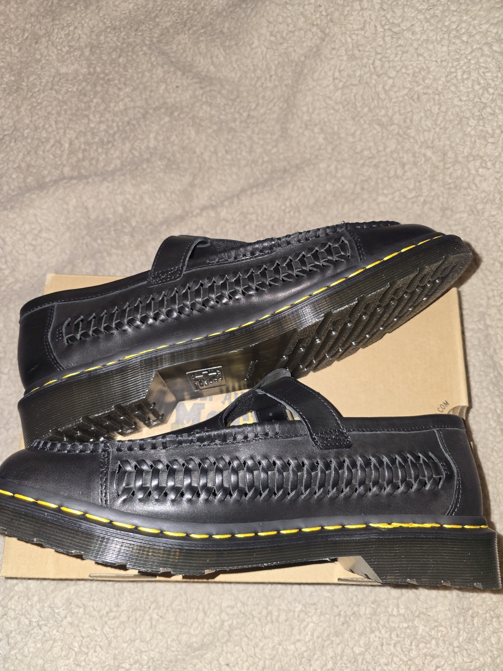 Dr. Martens Black Leather T-Strap Loafers - Picture 4 of 6